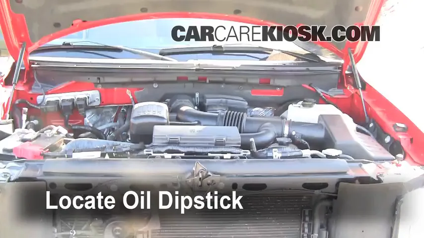 2009 Ford F-150 XLT 5.4L V8 FlexFuel Crew Cab Pickup (4 Door) Aceite Controlar nivel de aceite
